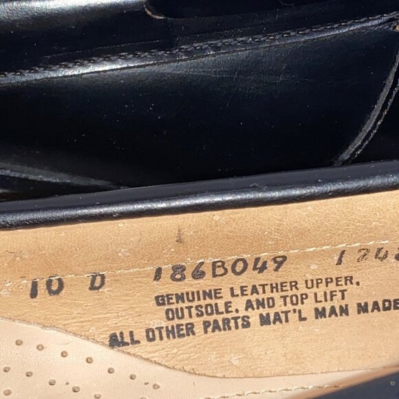 G.H. Bass & Co. Weejuns Tassel Loafers Black Leather Men’s Size 10 D - Picture 6 of 15